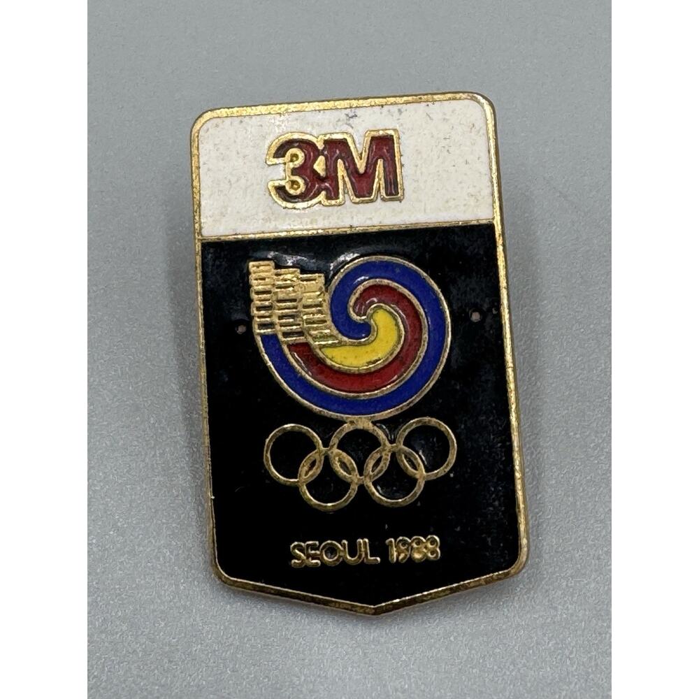 Vintage 1988 Seoul Olympics 3M Collectible Sports Lapel Pin